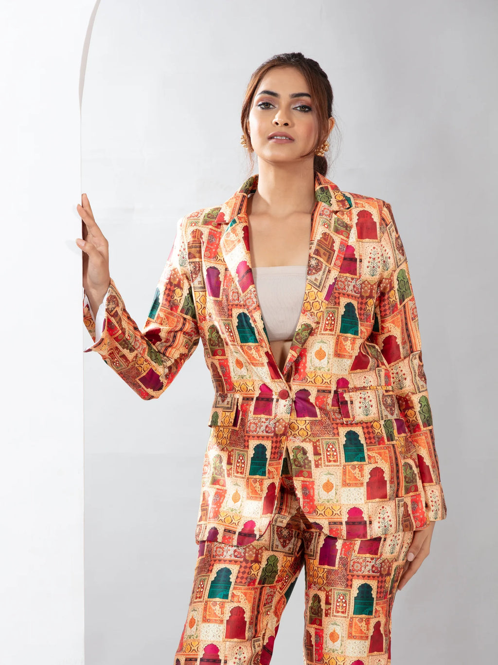 Royal Azure blazer co-ord set