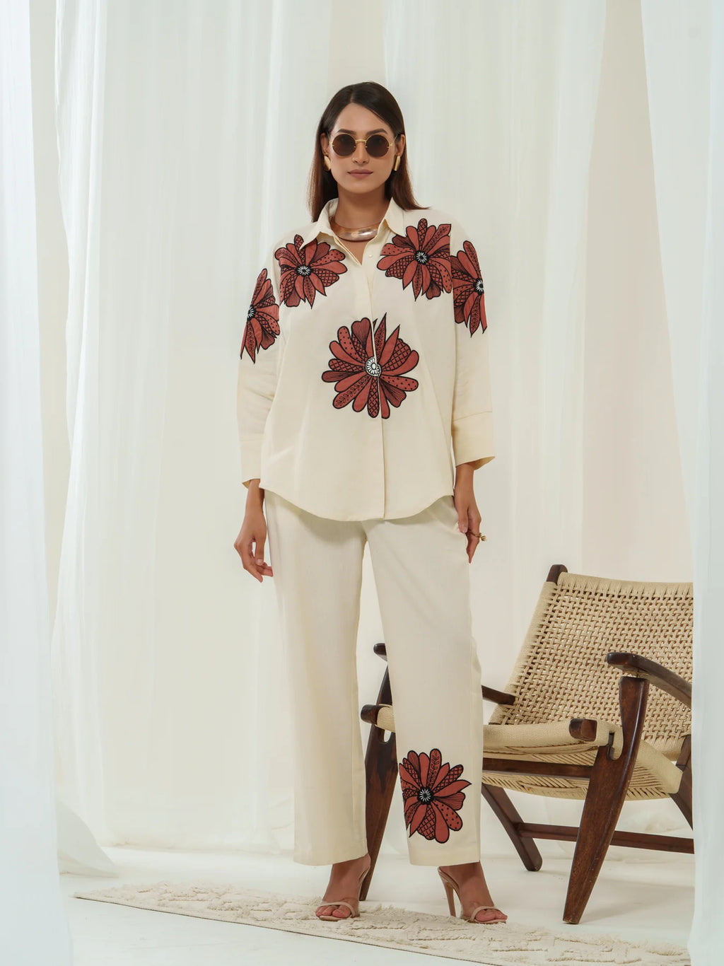 Ritzy appliquéd co-ord set