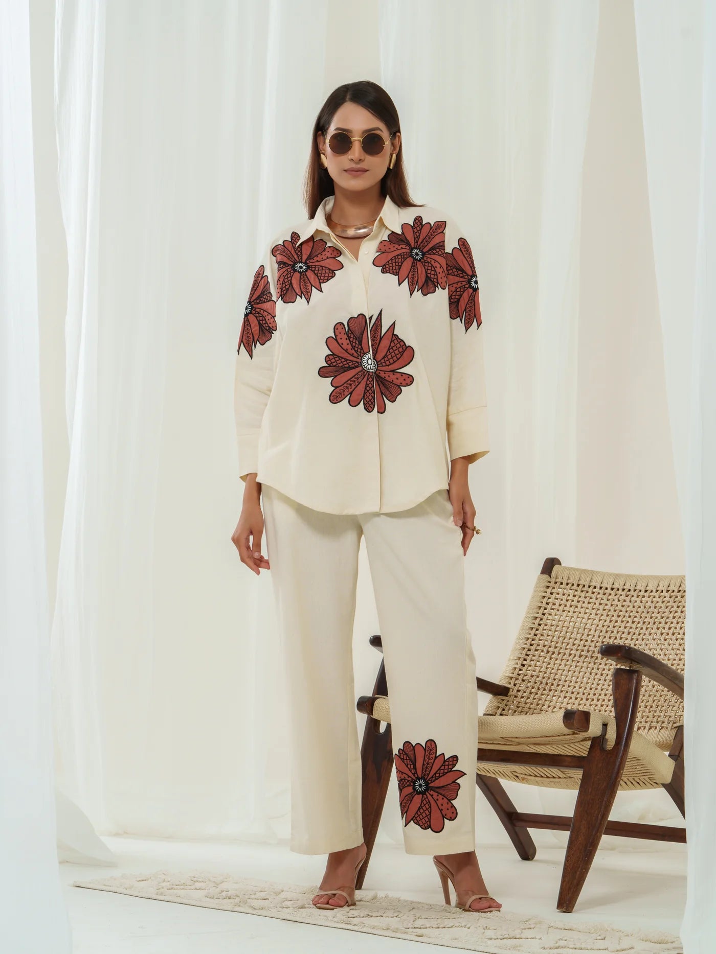 Ritzy appliquéd co-ord set